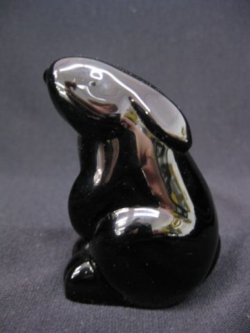 Baccarat Black Crystal Figurine