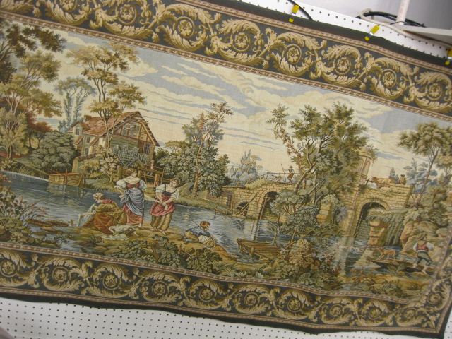 European Tapestry scene with villagers 14d78d