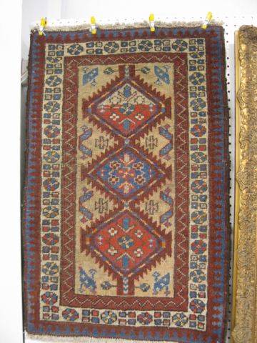 Hamadan Persian Handmade Rug primarily