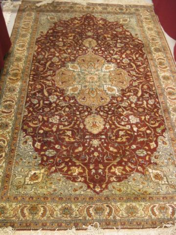 Persian Handmade Silk Rug Tabriz 14d7b9