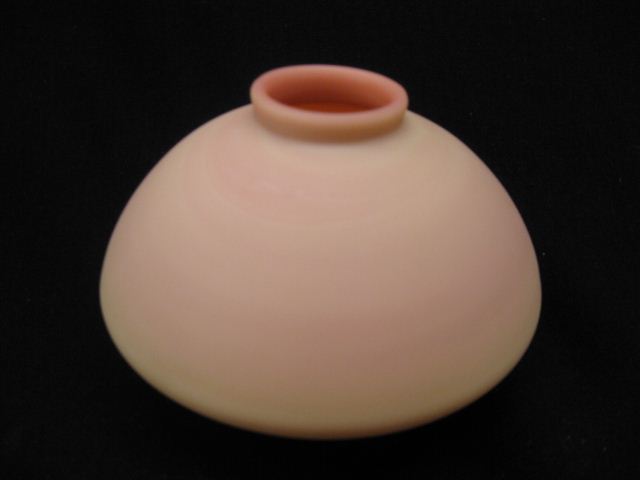 Burmese Art Glass Vase Webb or