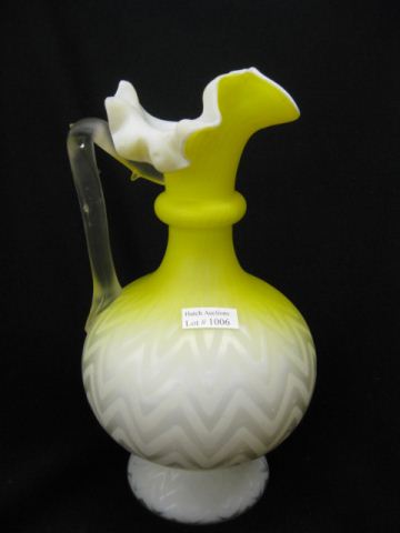 Victorian Yellow Satin M O P Glass 14d7d9