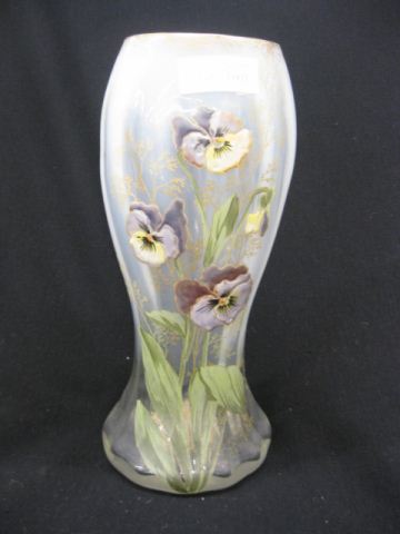 Mt. Joye Enameled Art Glass Vase