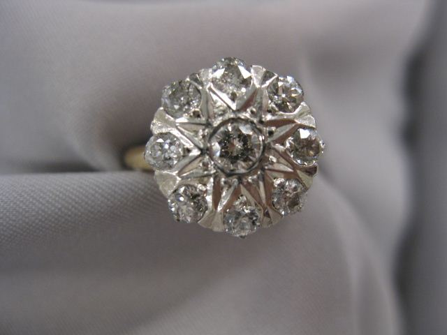 Diamond Ring 9 diamonds in eight 14d7e0