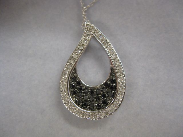 Black & White Diamond Pendant by