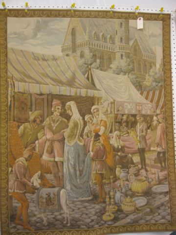 European Tapestry marketplace scene 14d803
