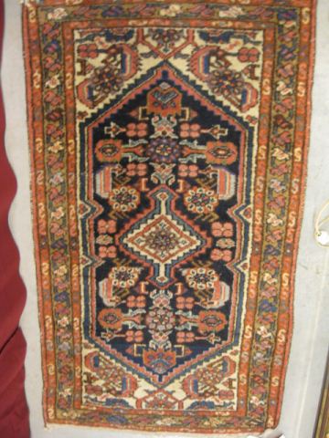 Hamadan Persian Handmade Rug geometric