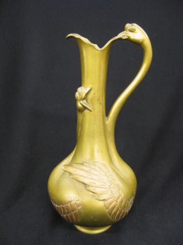 Bronze Ewer swan decor 11 1 2  14d811