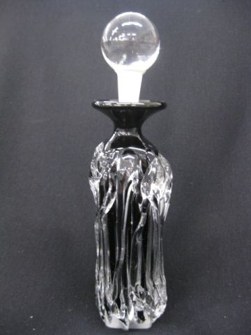 Art Glass Perfume Bottle black with