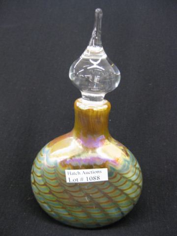 Art Glass Perfume Bottle iridescent