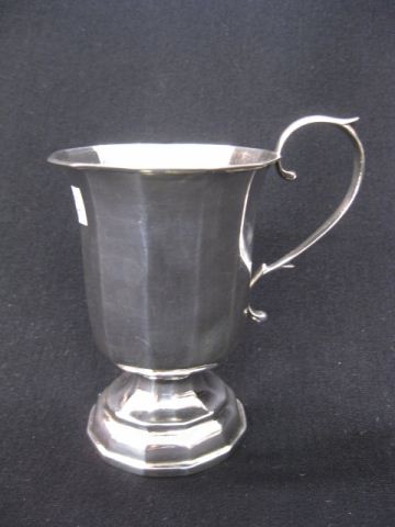 W Adams American Coin Silver Mug 14d853