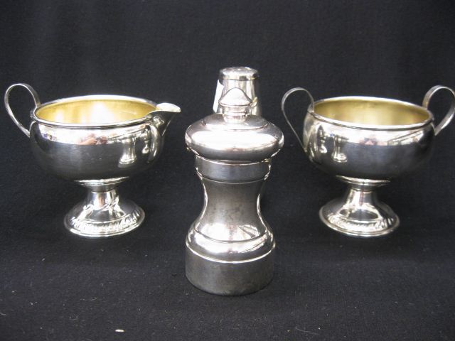 4 pcs. Sterling Silver;creamer & sugar