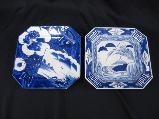 2 Japanese Blue Imari Porcelain