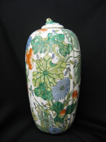 Chinese Porcelain Storage Jar floral 14d868