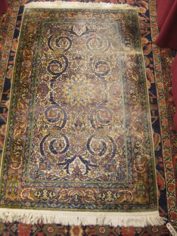 Persian Handmade Silk Rug elaborate