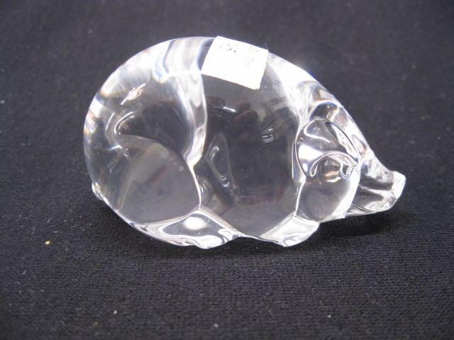 Steuben Crystal Figurine of a Pig 1