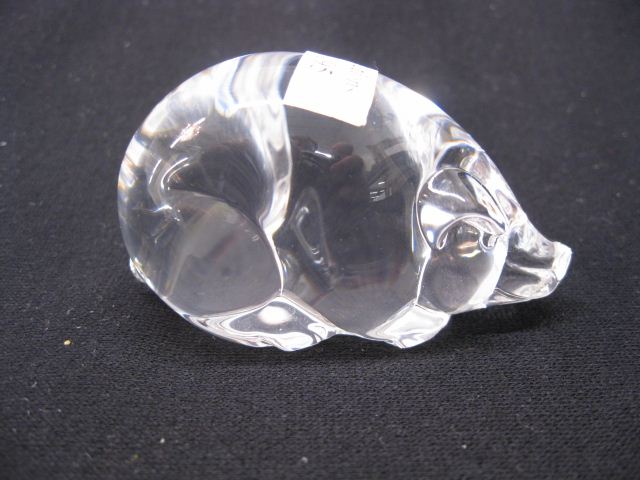 Steuben Crystal Figurine of a Pig