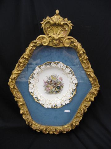 Victorian French Bowl bird & floral