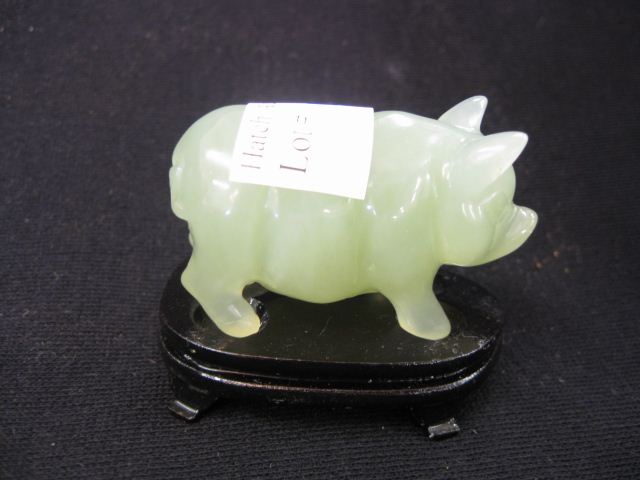 Jade Carved Figurine of a Pig 2 14d891