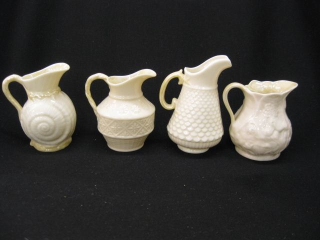 4 Irish Belleek Porcelain creamers 14d89c