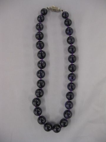Amethyst Necklace deep rich colorbeads