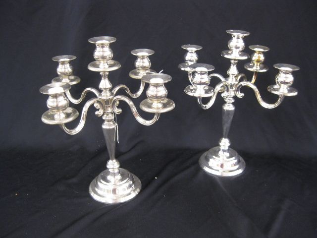 Pair of Silverplate Candelabra 14d8f3