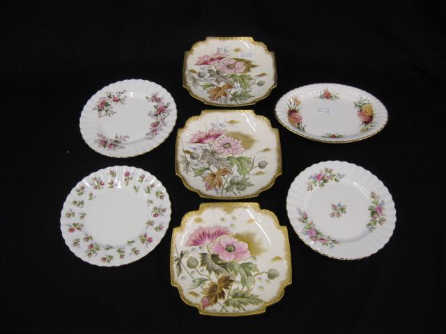 7 pc Estate Lot 3 Royal Bonn floral 14d8eb