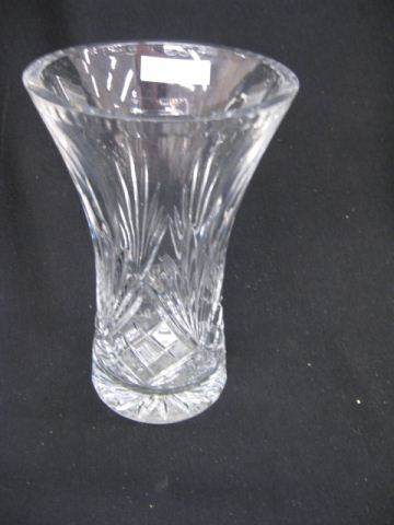 Cut Crystal Vase diamond & fan