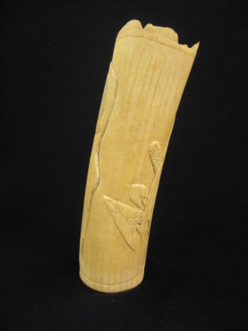 Carved African Ivory Tusk woman