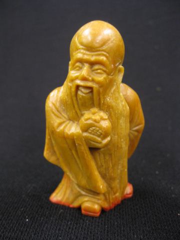 Chinese Carved Soapstone Figural 14d902