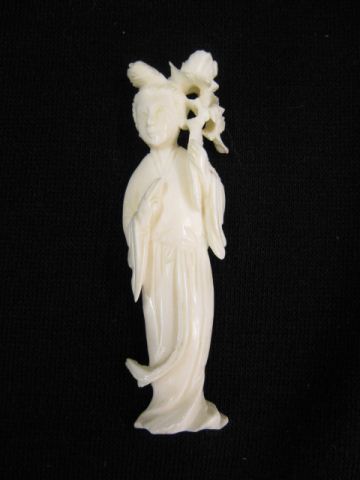 Carved Ivory Figurine of a goddess 14d8ff