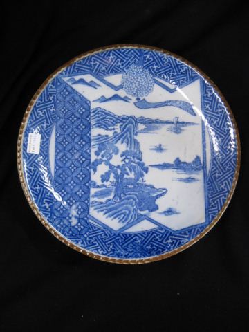Japanese Porcelain Charger landscape 14d90d