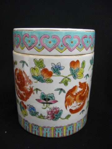 Chinese Porcelain Cannister dragon 14d911