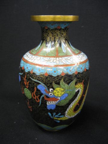 Chinese Cloisonne Dragon Vase 6