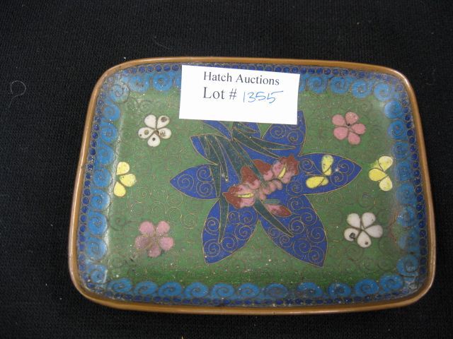 Oriental Cloisonne Pin Dish floral