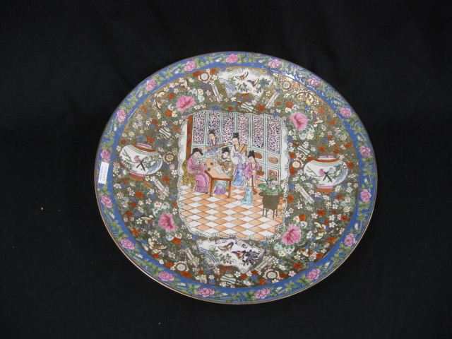 Chinese Porcelain Charger 17 1 2  14d913