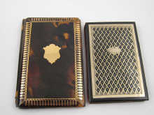 A tortoiseshell aide memoire inlaid 14d94a