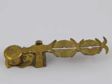 A brass sovereign scale in original