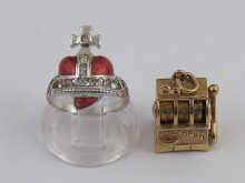 A 9 ct. gold charm in the form of a