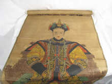 A Chinese scroll painting of a dignitary
