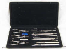 A set of modern German drawing instruments