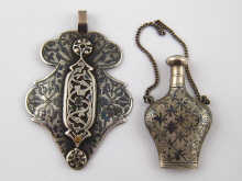 Russian silver. A pendant the niello