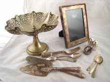 A quantity of silver plate and