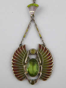 An Art Nouveau plique a jour enamelled 14da24