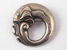 A Georg Jensen silver brooch post 1945