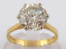 An 18 carat gold diamond solitaire 14da34