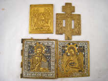 Russian devotional items. A cast