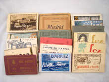 Seventeen books of early 20th.c. postcards