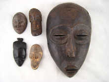 An African tribal mask with pronounced