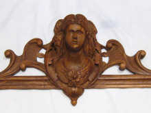 A carved walnut pediment probably 14db02